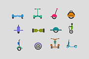 12 Electric Scooter Icons