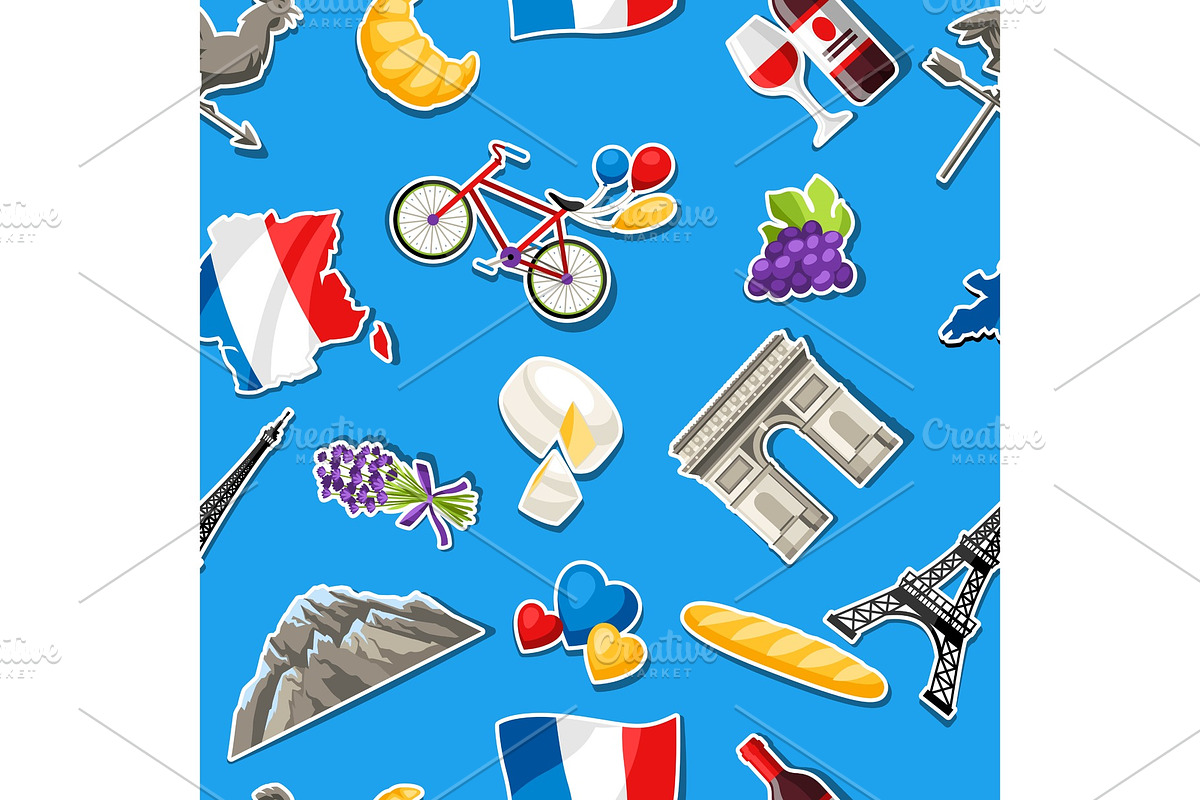 France seamless pattern. in Patterns - product preview 8