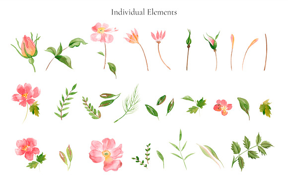 Watercolor Florals #01 in Patterns - product preview 1