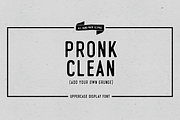 Pronk - Clean Display Font