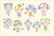 9 cute baby girls