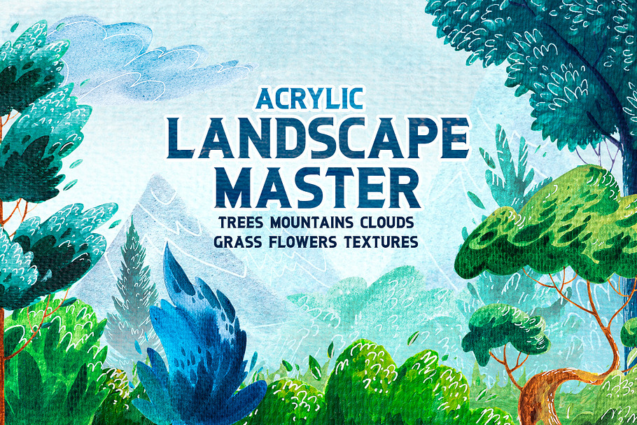 Landscape Master. Acrylic. in Illustrations - product preview 8
