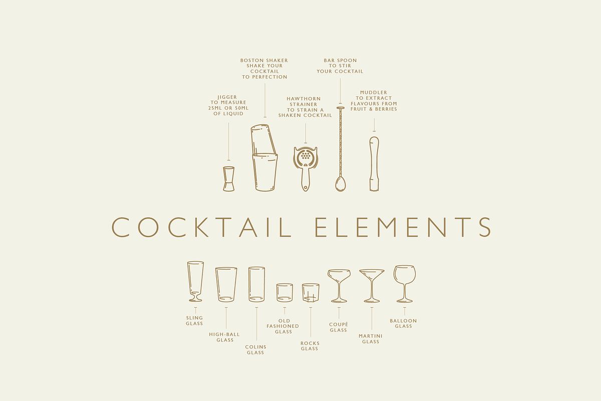 Cocktail Elements - Vector & PNG in Objects - product preview 8