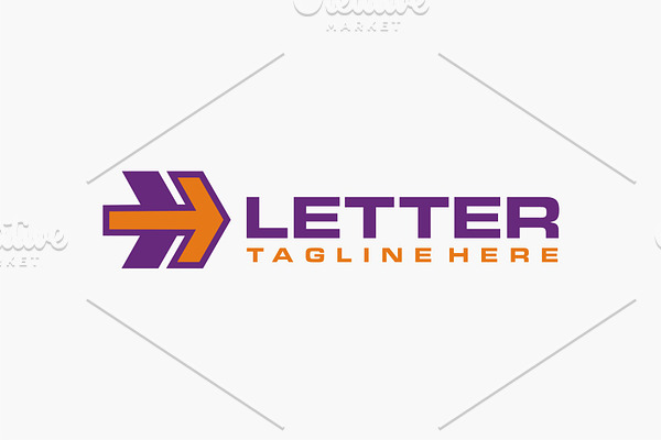 Letter H Arrow