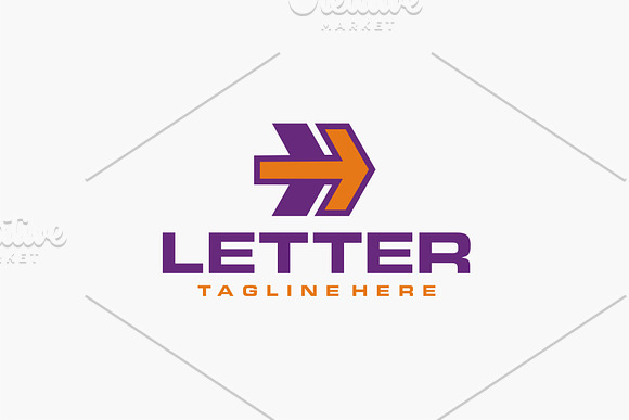 Letter H Arrow in Logo Templates - product preview 1