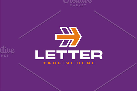 Letter H Arrow in Logo Templates - product preview 3