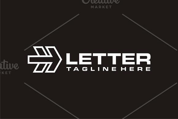 Letter H Arrow in Logo Templates - product preview 4