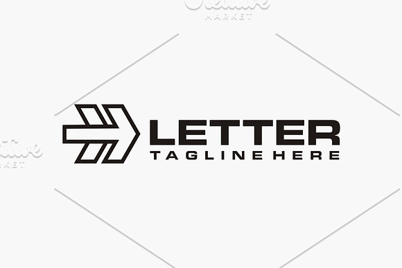 Letter H Arrow in Logo Templates - product preview 6
