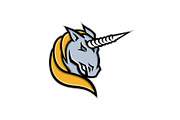 Unicorn Head Mascot