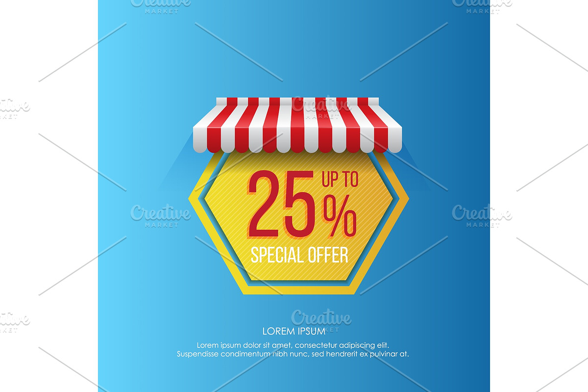 Poster with sales promotion  in Illustrations - product preview 8
