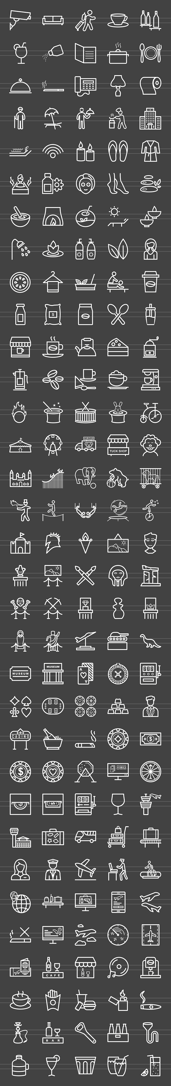 166 Places Line Inverted Icons in Graphics - product preview 1