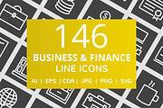 146 Business & Finance Line Icons