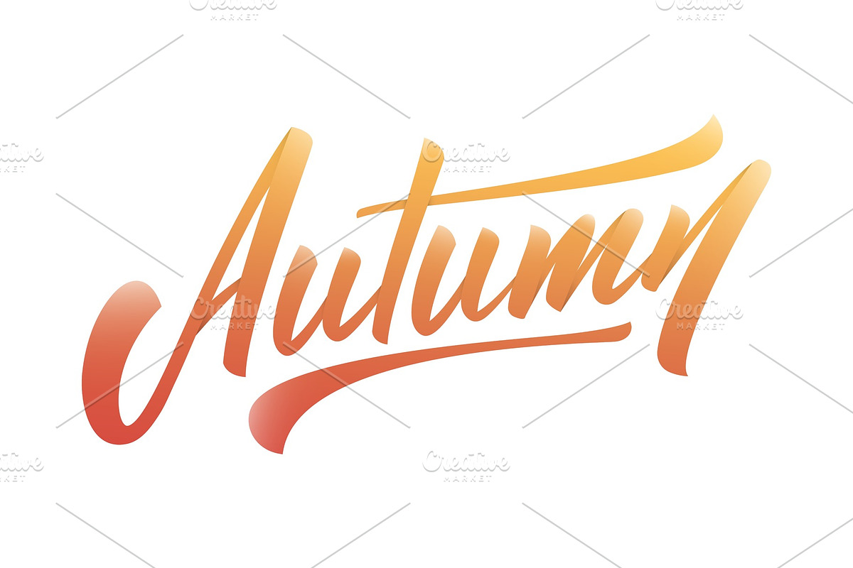 Autumn. Modern hand lettering in Illustrations - product preview 8