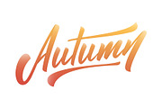 Autumn. Modern hand lettering