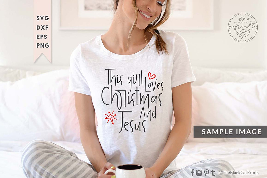 This girl loves Christmas and Jesus