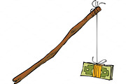 Money on a rope