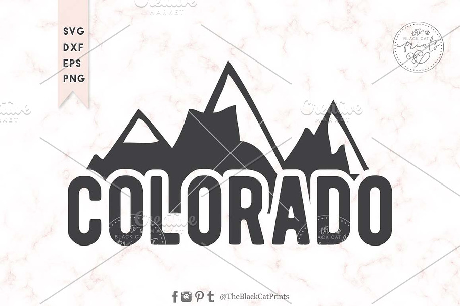 Colorado SVG DXF EPS PNG