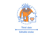 Third date concept icon