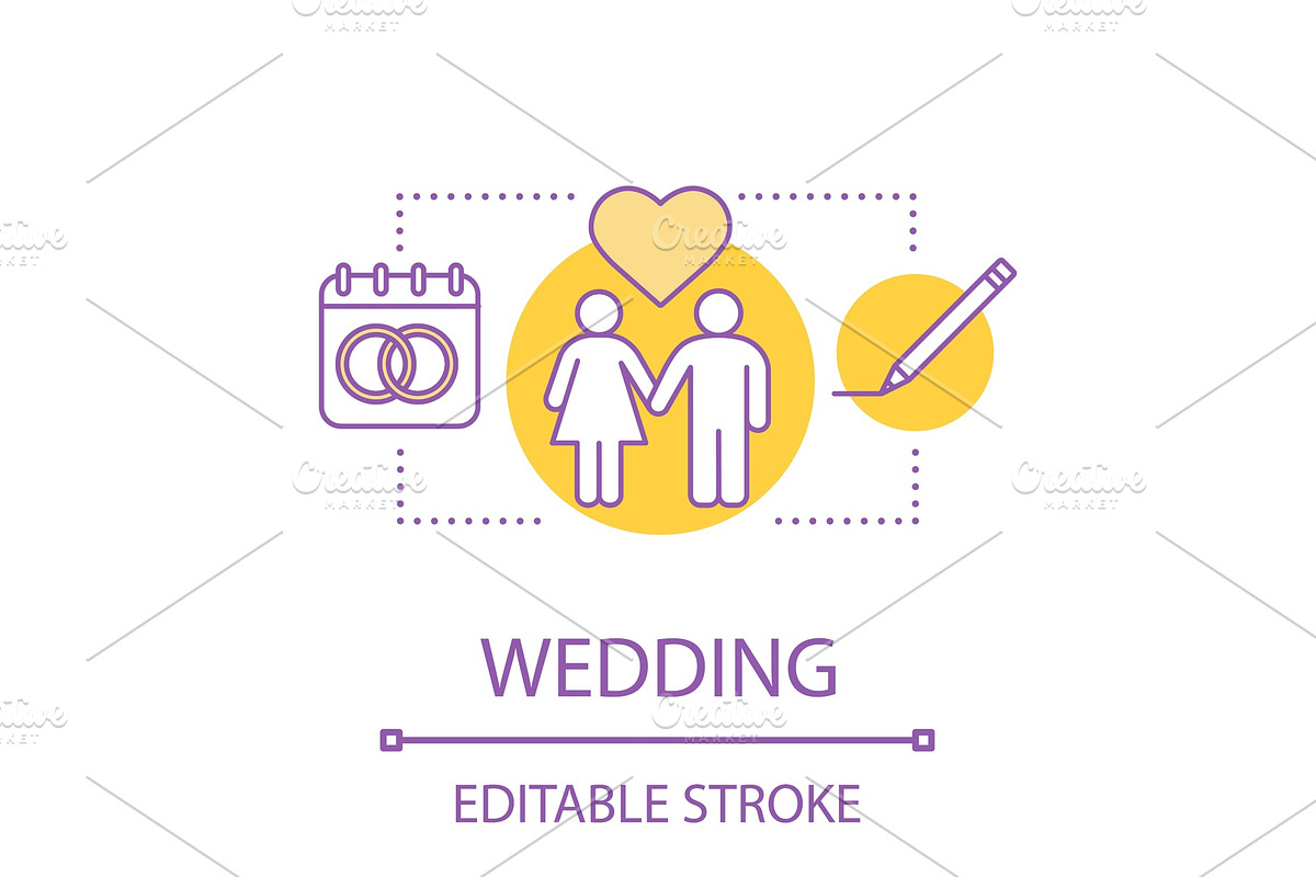 Wedding concept icon in Graphics - product preview 8