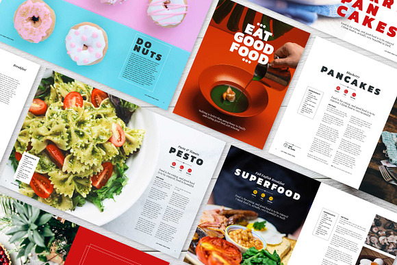 EAT GOOD FOOD Cookbook Template in Magazine Templates - product preview 1