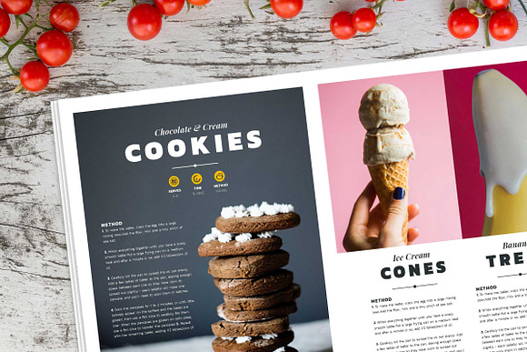 EAT GOOD FOOD Cookbook Template in Magazine Templates - product preview 5