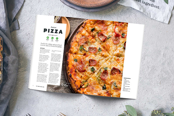 EAT GOOD FOOD Cookbook Template in Magazine Templates - product preview 9