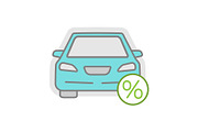 Auto loan color icon