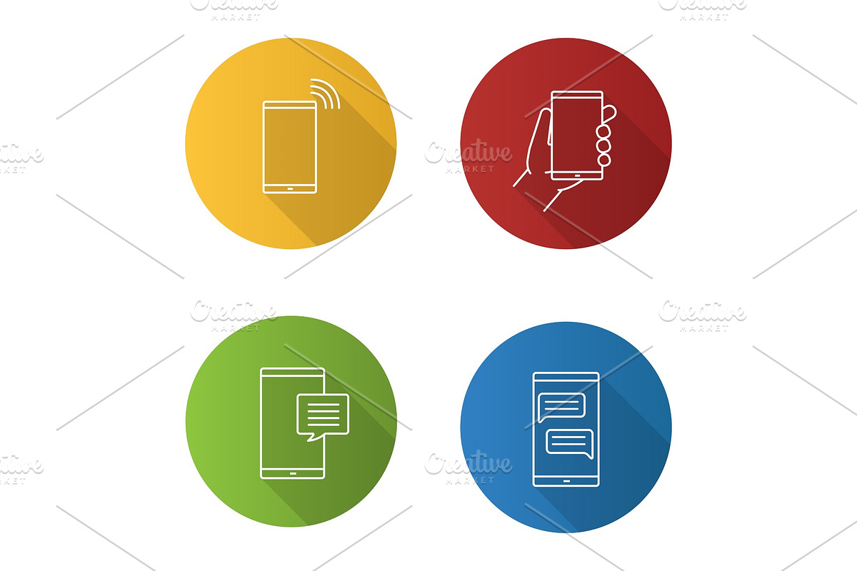 Phone communication icons set in Icons - product preview 8