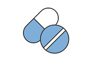 Pills color icon