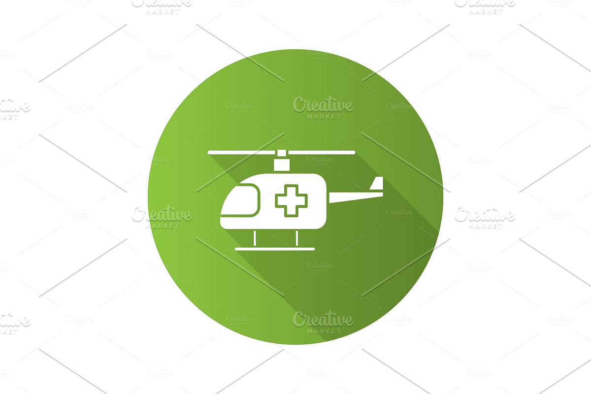 Medical helicopter icon in Graphics - product preview 8