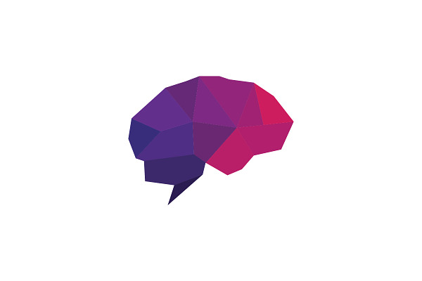 Crystal Brain Logo Template