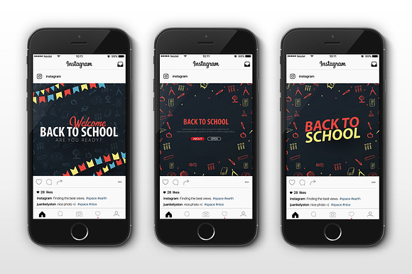 Back to School Social banners in Social Media Templates - product preview 1
