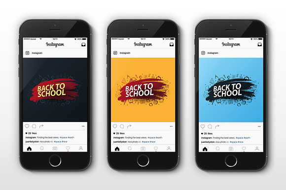 Back to School Social banners in Social Media Templates - product preview 1