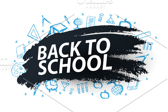 Back to School Social banners in Social Media Templates - product preview 3