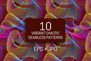 10 vibrant chaotic seamless textures