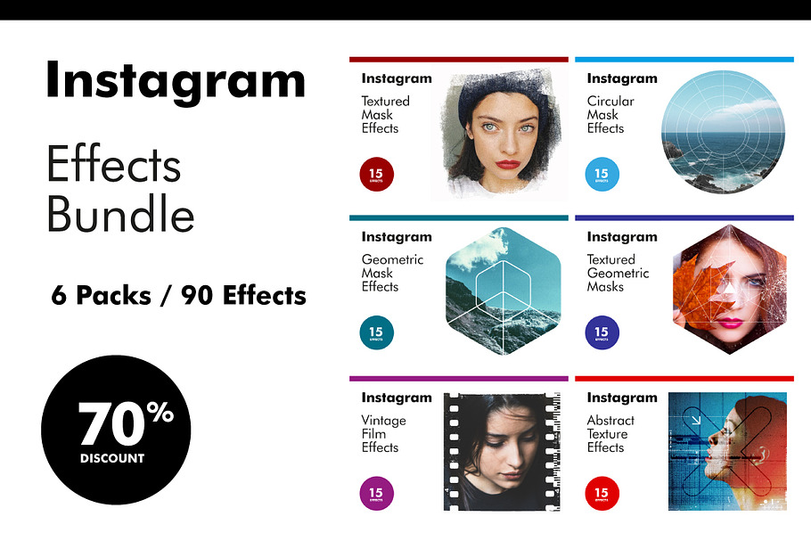 Instagram Effects Bundle - 70% OFF in Instagram Templates - product preview 8