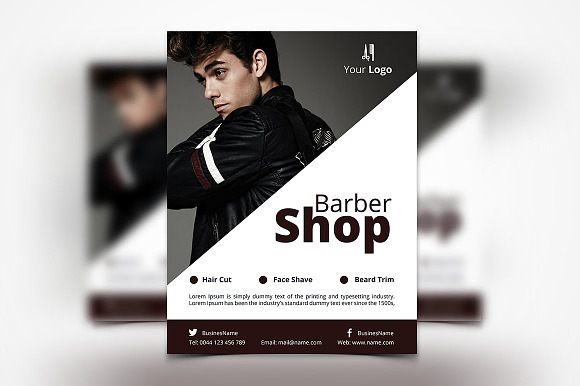 Hair Style Flyers in Flyer Templates - product preview 3