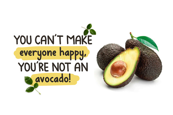 Avocados in Display Fonts - product preview 1