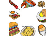 Gourmet Burgers and ingredients for