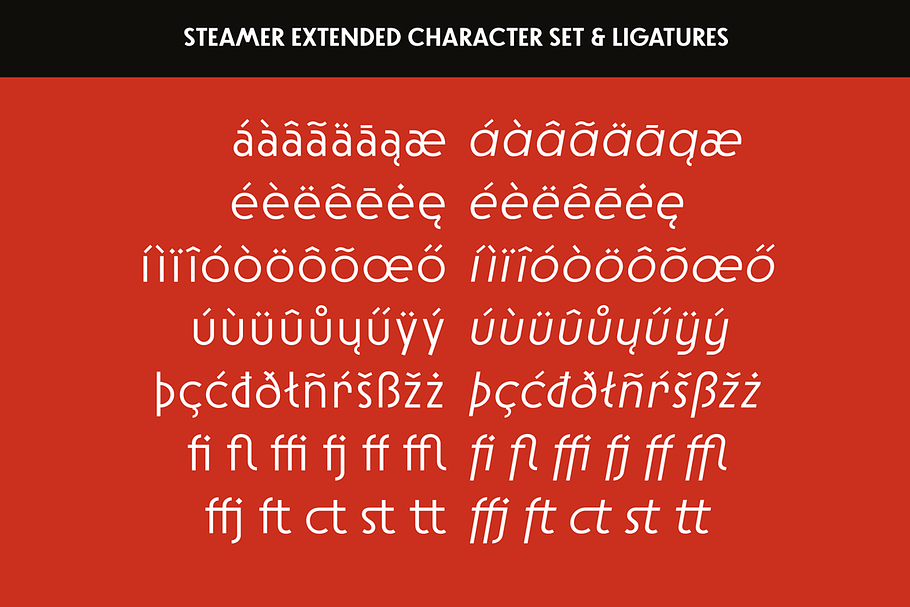 Steamer Font Family -50 % in Sans-Serif Fonts - product preview 8