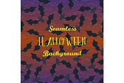 Seamless Halloween Pattern, Ghosts