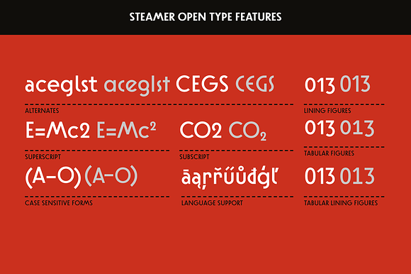 Steamer Font Family -50 % in Sans-Serif Fonts - product preview 1