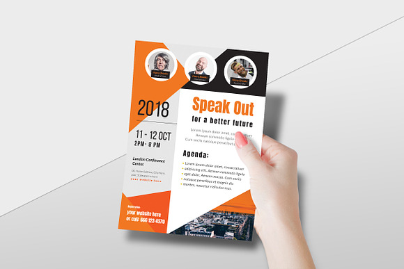 Business Conference Flyer in Flyer Templates - product preview 5