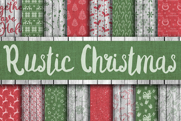 Christmas Digital Paper Bundle in Patterns - product preview 7
