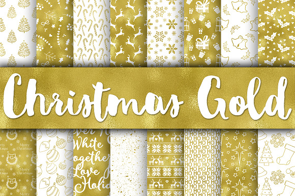 Christmas Digital Paper Bundle in Patterns - product preview 11