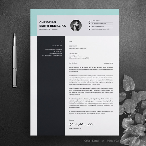 Professional Resume Template | CV in Resume Templates - product preview 2