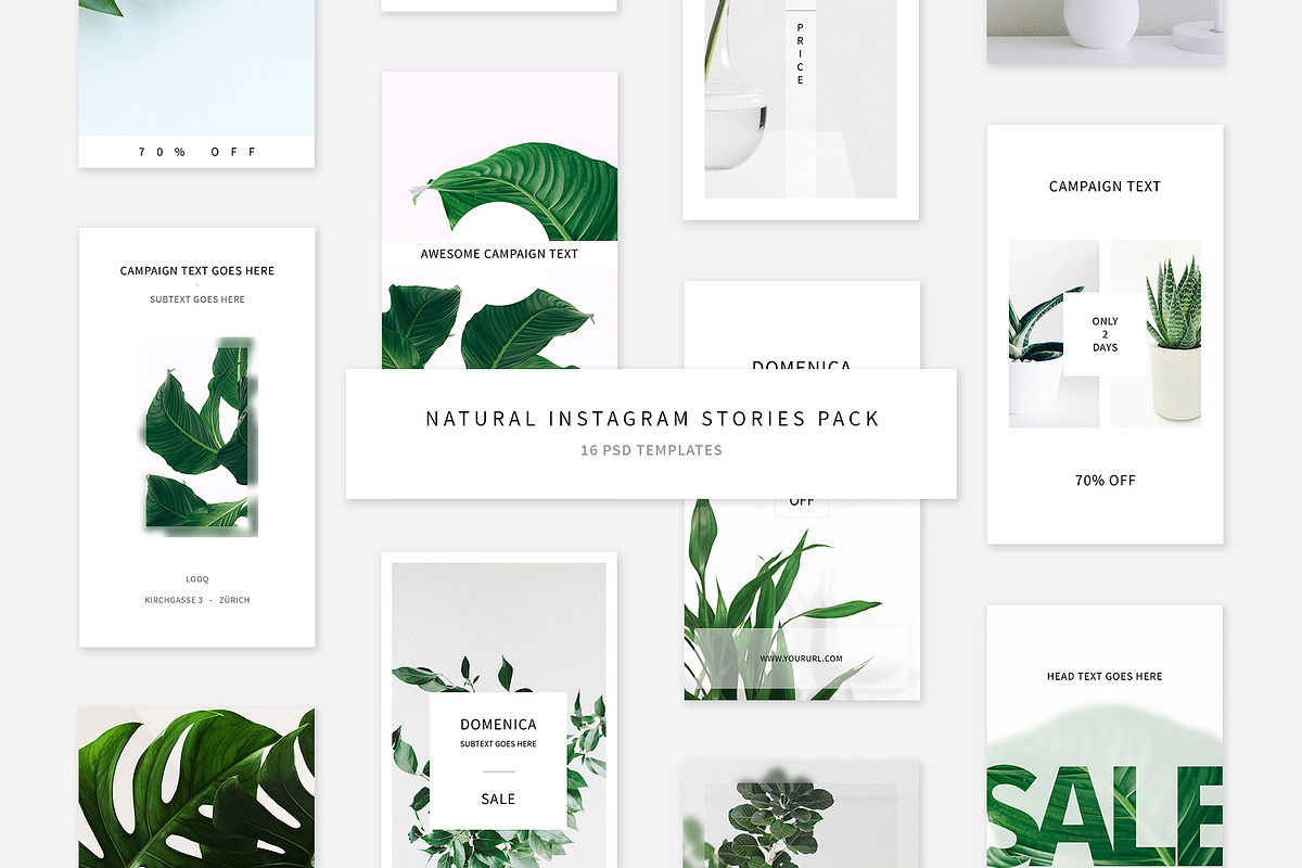 Natural Instagram Stories Pack in Instagram Templates - product preview 8