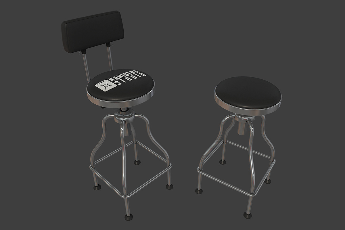 Garage Bar Stool in Furniture - product preview 8