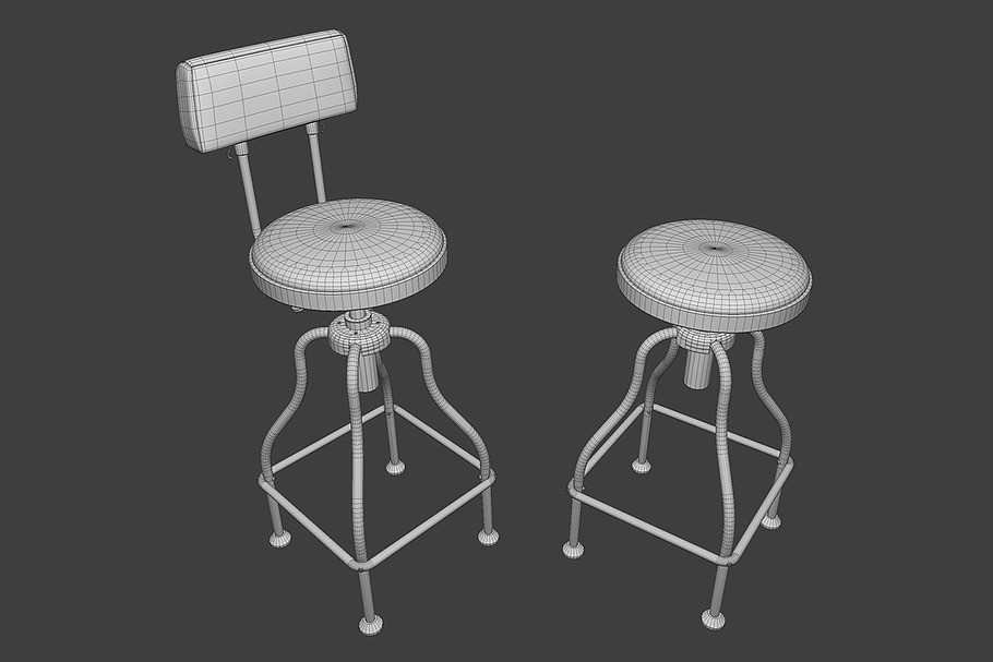 Garage Bar Stool in Furniture - product preview 1