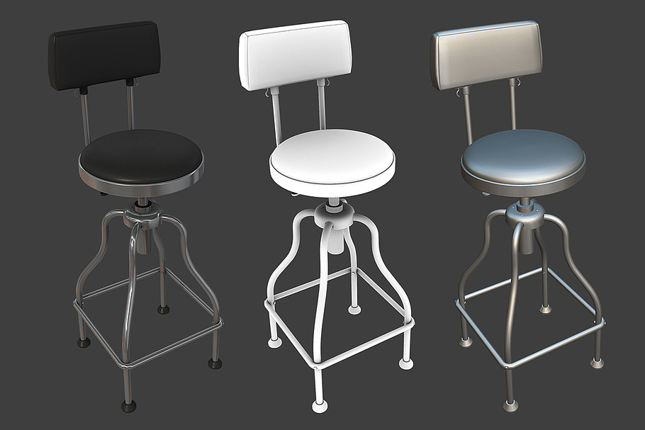 Garage Bar Stool in Furniture - product preview 2